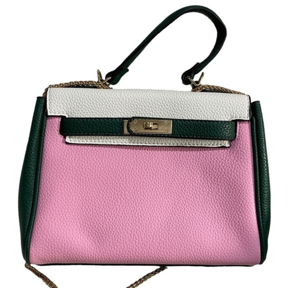 Genuine Leather Purse With Chain Strap - Picture 3 of 13